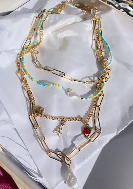 Santorini set necklaces